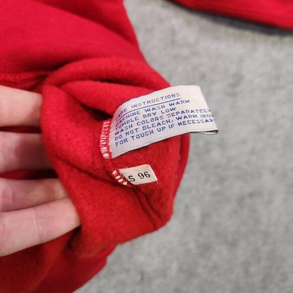 Vintage Wisconsin Badgers Sweatshirt Mens XL Red NCAA College Crewneck 90s - Picture 10 of 13